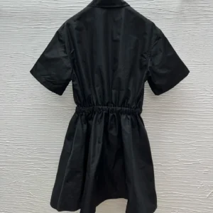 2025 Spring And Summer New Women's Solid Color Lapel loose Comfortable Daily Everything Exquisite Fashion Dress HL022