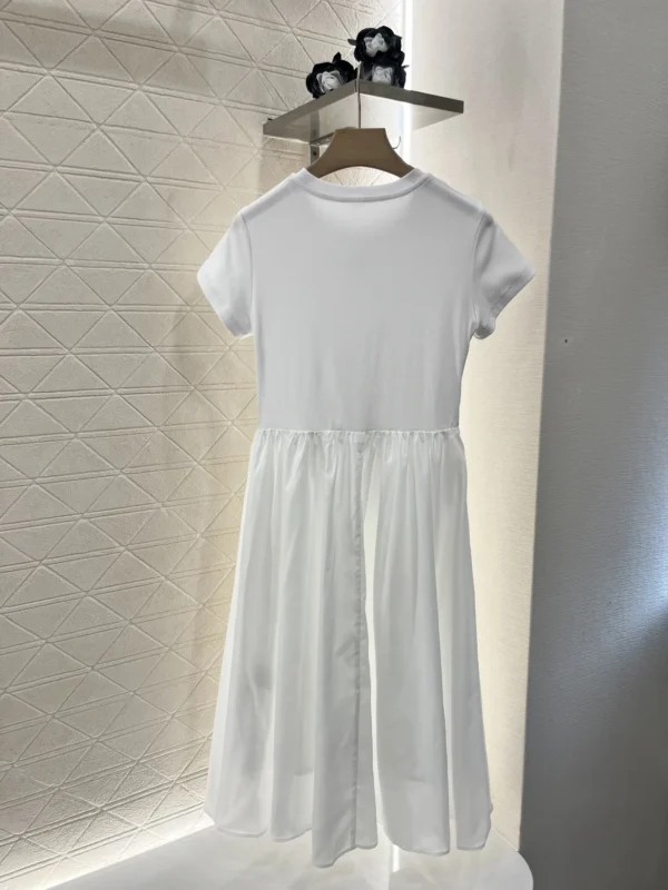 Women's Spring and Summer Round Neck Temperament Short Sleeve Elastic Waist Dress BN-270-30