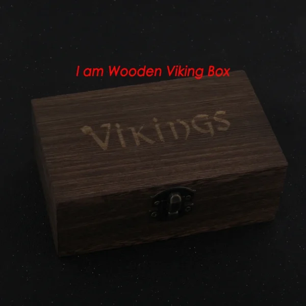 S925 Sterling Silver Viking Bangle on arm with wood box as gift for men or women - Image 6
