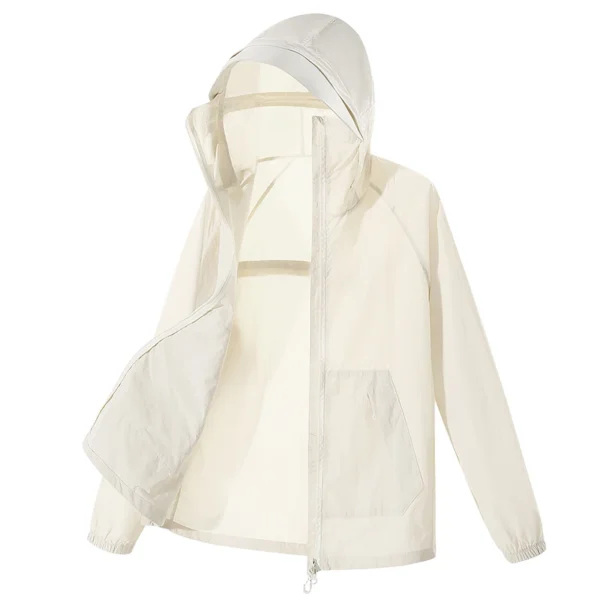 Summer Full Zip Up Sun Protection Hoodie Jacket Long Sleeve Lightweight UV Shirts for Men Hiking Fishing Outdoor Streetwear - Image 3