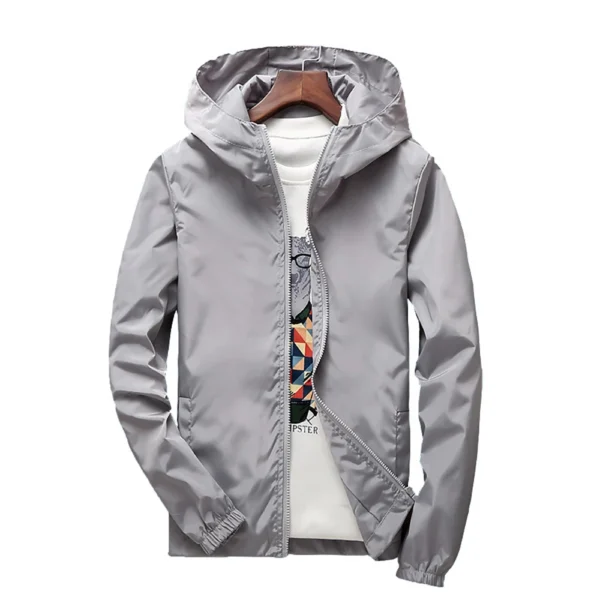 Summer Sun Protection Skin Coats Lightweight Men Ultra-Light Sportswear Hooded Outwear Men Windbreaker Casual Jackets Training - Image 2