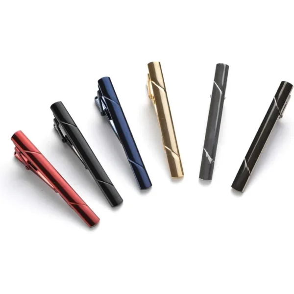 Tie Clips for men Tie Bar Clip Set for Regular Ties Necktie Wedding Business Tie Pin Clips - Image 3
