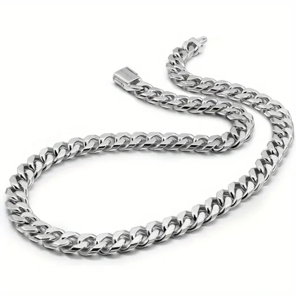 Trendy men's hip hop necklace 925 Sterling Silver Necklace For Men's women Classic 6MM Chain Luxury Jewelry Wedding Gifts - Image 4