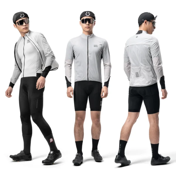 ROCKBROS Spring Summer Cycling Jacket Lightweight Breathable Windproof Long Sleeve Windbreak Jersey Coat Men Cycling Clothing - Image 5