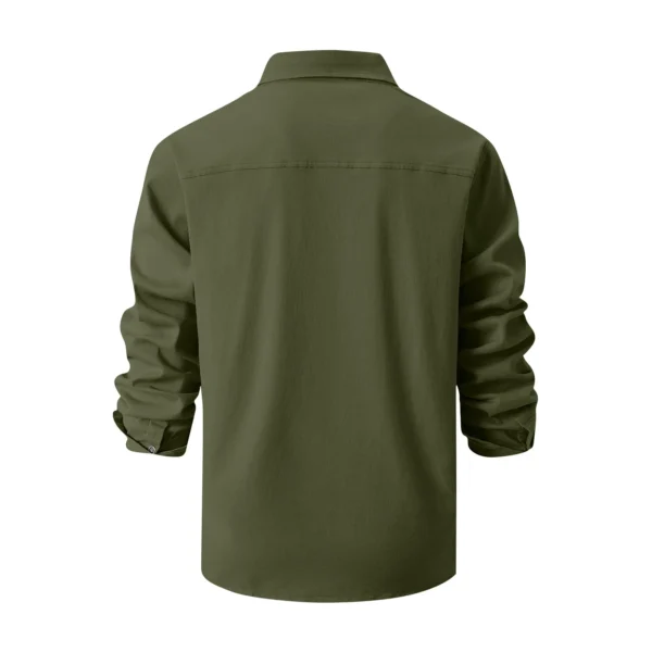 Men's Single-breasted jacket Casual Sports Long Sleeve lapel Coat Top Spring Autumn Fashion outer wear Classic fit work jacket - Image 3