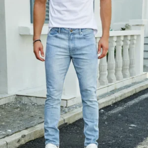 Men's fashion stretch pants, multiple color options, each color is a very good process wash, slim-fit style-2406-1