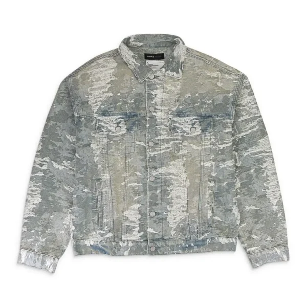 Purple Brand | JACQUARD JACKET VINTAGE Indigo DENIM JACKETS