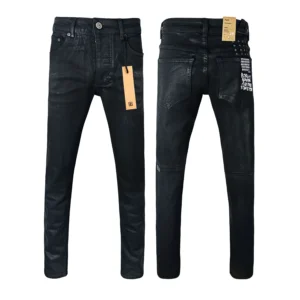 KSUBI Cross Jeans Men 2025 fashion American High Street Black Casual letter Logo embroidery Pants Stretch Skinny Ripped Frayed