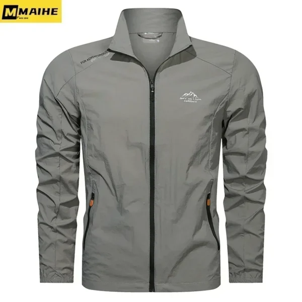 Men Summer Windbreaker Zip Pockets Uv Sun Protection Jackets Breathable Ultra-light Working Clothes Outdoor Skin Thin Coats Camp - Image 5