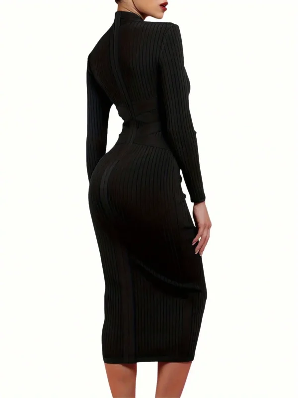 Bandage Dress Black Bodycon Dress Evening Party Elegant Sexy One Shoulder Birthday Club Outfit 2022 Summer New Arrival - Image 5