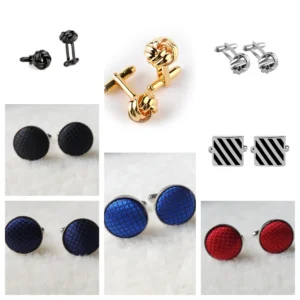 1Pair Men's Vintage Tone Twist Cuff Links Wedding Gift Cuff Links,Birthday Gifts, Party Gifts. Shirts Cufflinks