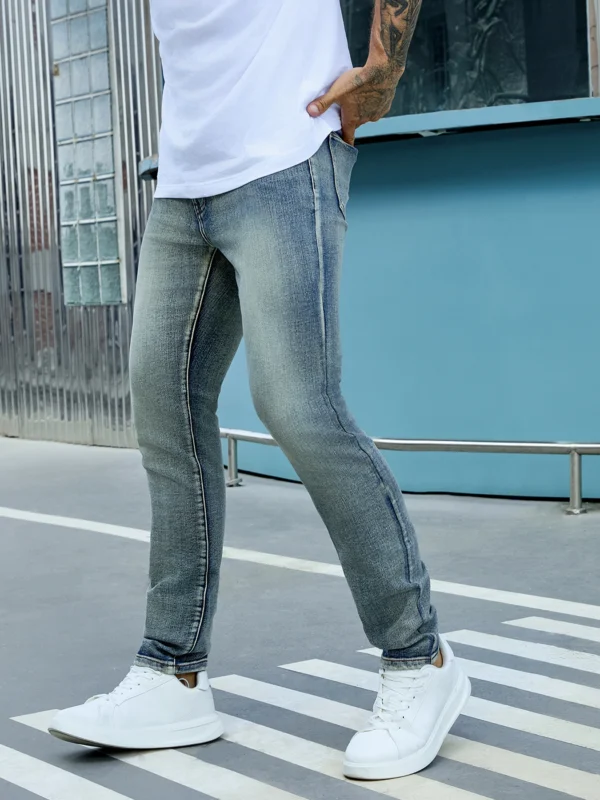 Men's fashion stretch pants, multiple color options, each color is a very good process wash, slim-fit style-2406 - Image 2