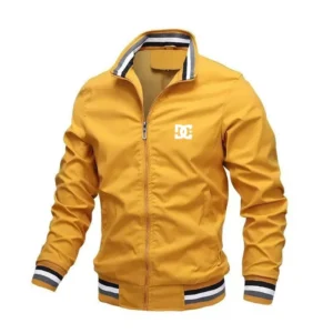 2025 Spring and Autumn Men's Casual Zipper Jacket dg Outdoor Sports Coat Windbreaker Jacket for Men Waterproof Bomber