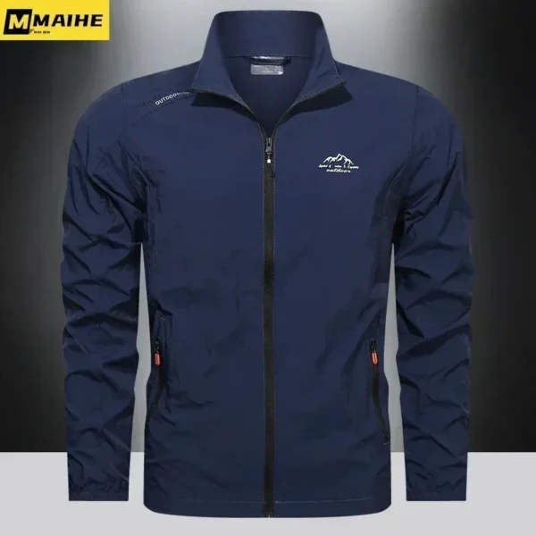 Men Summer Windbreaker Zip Pockets Uv Sun Protection Jackets Breathable Ultra-light Working Clothes Outdoor Skin Thin Coats Camp - Image 2