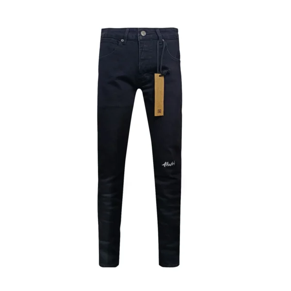 25SS Fashion KSUBI Cross Jeans Men Trend wash Light Blue Paint Hole Low Rise Stretch Skinny Ripped Frayed Jeans brand pant