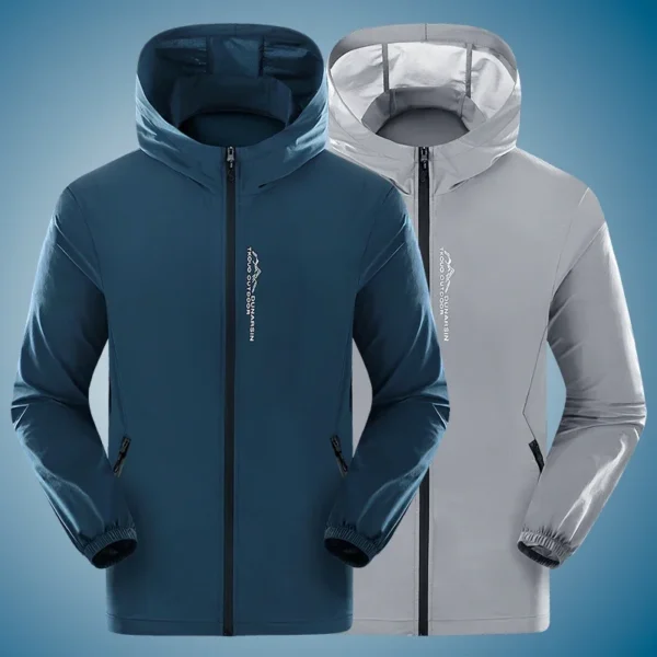 New Summer Men's Jackets UV Blocking Skin Coats UPF30+ Sunscreen Outdoor Clothing Sun Protection Thin Windbreakers Big Size 5XL