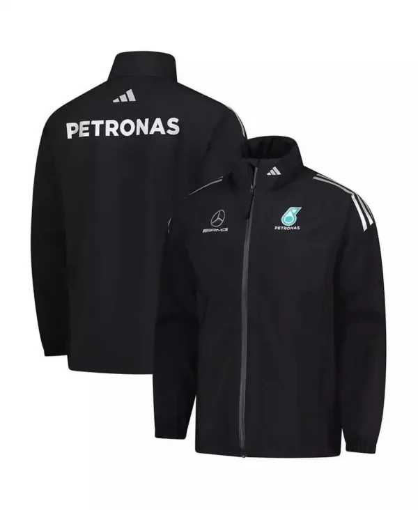 adidas | Men's Black Mercedes-AMG Petronas F1 Team Wear Mechanics Full-Zip Jacket