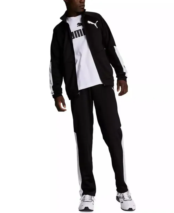Puma | Men's Contrast Logo Tricot Jacket 2.0 - Image 3