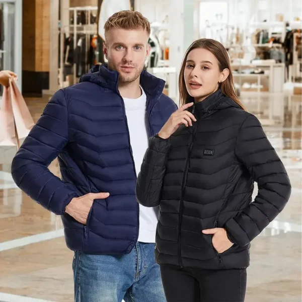 Heated Jacket Thermal Coat Warm Jackets USB Charging Winter Body Warmer 3 Speed USB Heated Jacket Mens Skiing Jackets For Hiking - Image 2