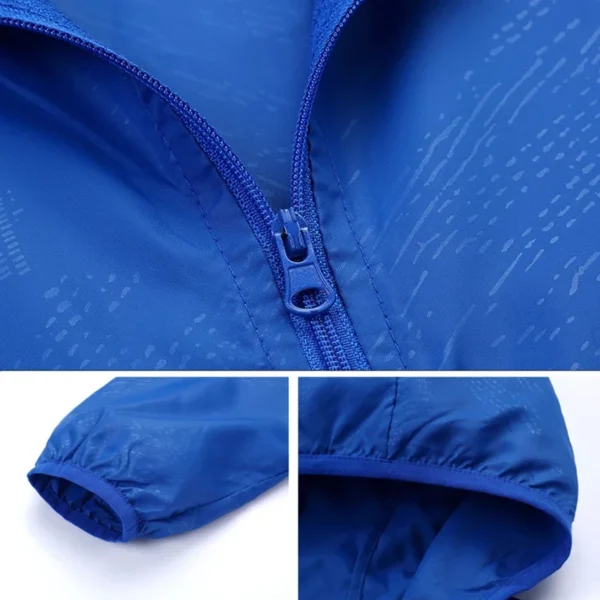 Unisex Outdoor Sun Protection Jackets Lightweight Breathable Women Windbreaker Solid Color Quick-Drying Waterproof Fishing Coat - Image 4