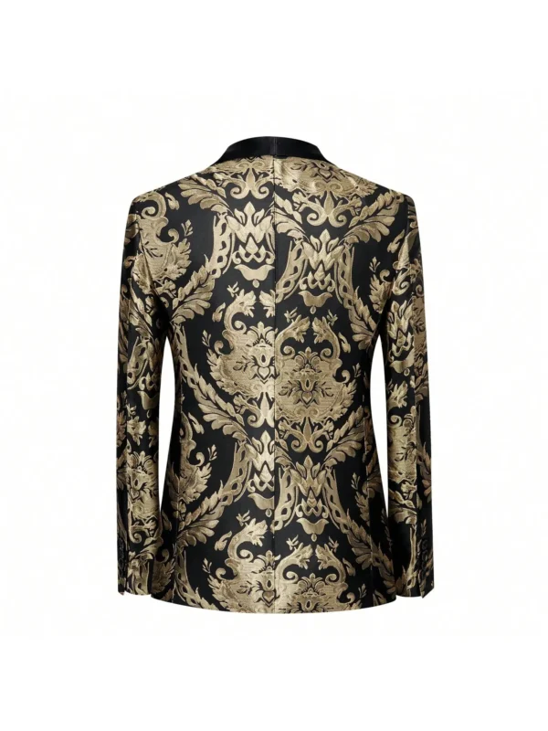Men's Sport Coats & Blazers Shawl Lapel One Button Slim Fit Long Sleeve Jacket Tuxedo Party Dinner Wedding Blazer - Image 4
